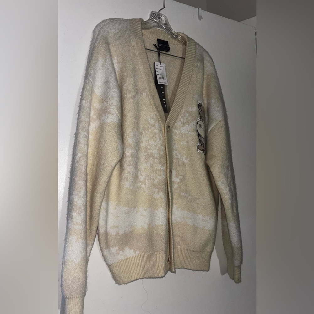 Cream Cardigan Sweater